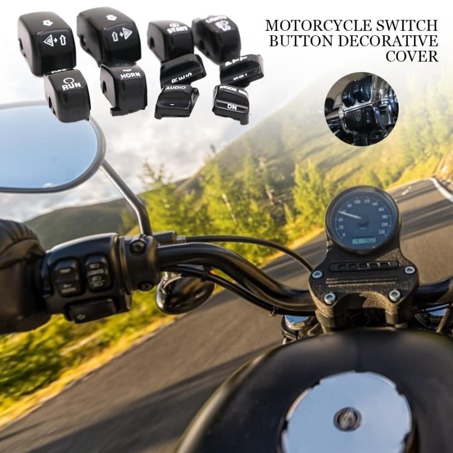 【並行輸入品】HNAYA ハンドコントロールスイッチハウジングキャップ ハーレーダビッドソン エレクトラ ストリートグライド (ブラック)の画像