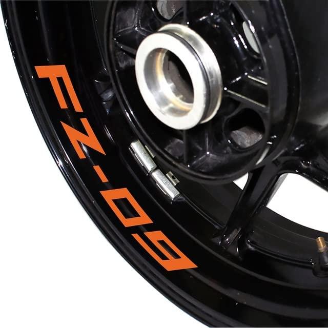 YLFDC Motorcycle Reflective Rim Wheel Decal Kit Waterproof Tire Rim