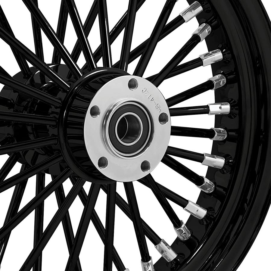 【並行輸入品】16inch HARLEY FAT SPOKE WHEEL 16X3.5 40 FRONT STAINLESS SPOKES SOFTA_2