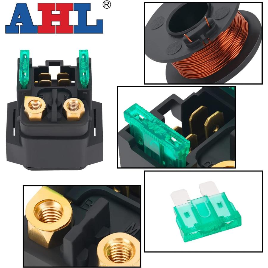 【並行輸入品】AHL Motorcycle Starter Solenoid Relay Compatible with Yamaha 1300 XV