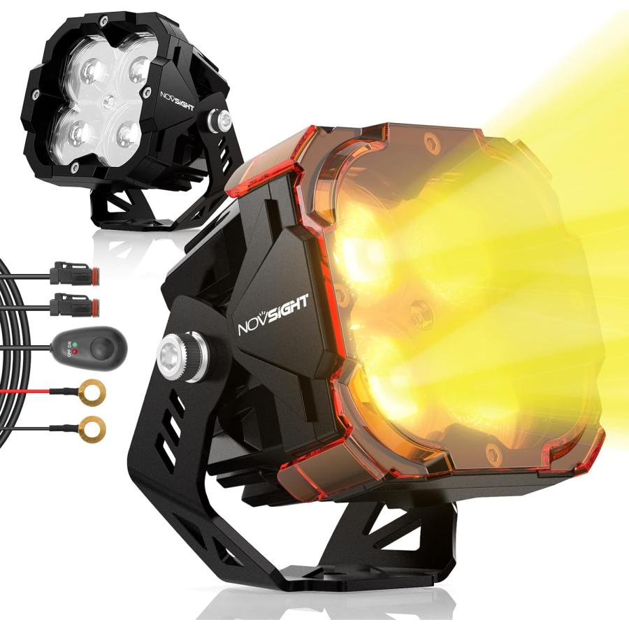並行輸入品】NOVSIGHT 3インチ LEDポッド オフロード ドライビング