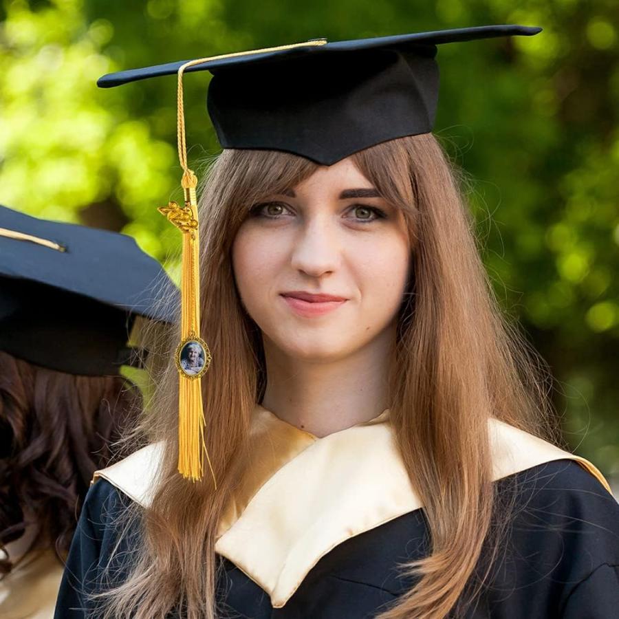 【並行輸入品】AILIN Custom Graduation Cap Tassel With Engraving Heart Charm 2023 O_1