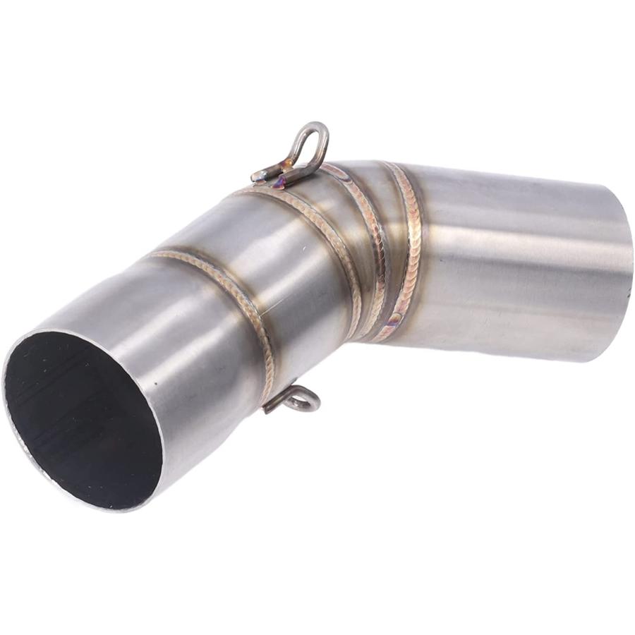 【並行輸入品】Motorcycle Exhaust Middle Link Pipe Connector Stainless Steel Replac_4