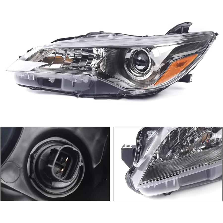 【並行輸入品】RIRISIR ハロゲンヘッドライト カムリ 2015 2016 2017 SE OEM 工場組立 フロント 左 運転席側 ヘッドライト