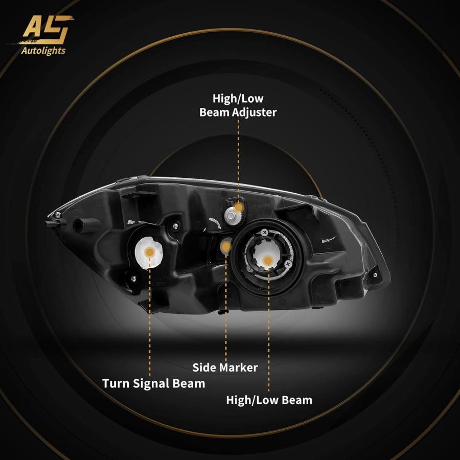 【並行輸入品】AS AUTOLIGHTS 2005-2010 シボレー コバルト ヘッドライトアセンブリ 交換用 2005-2010 シボレー コバル
