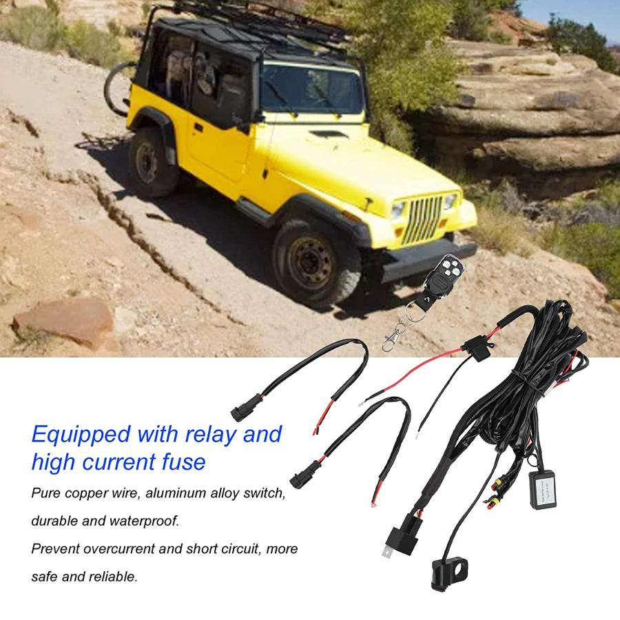 【並行輸入品】Motorcycle Switch Harness  DC12V Electric Switch LED Light Wiring Haの画像