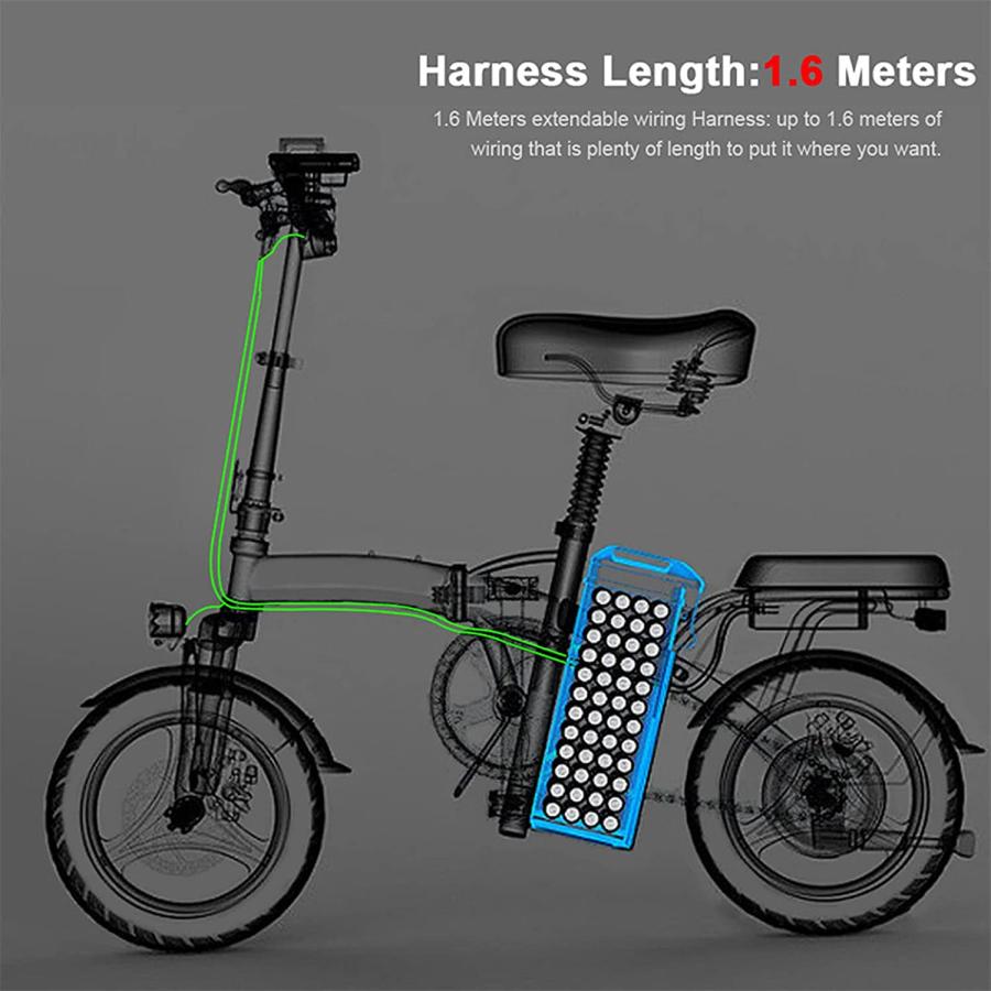 【並行輸入品】Motorcycle Switch Harness  DC12V Electric Switch LED Light Wiring Haの画像