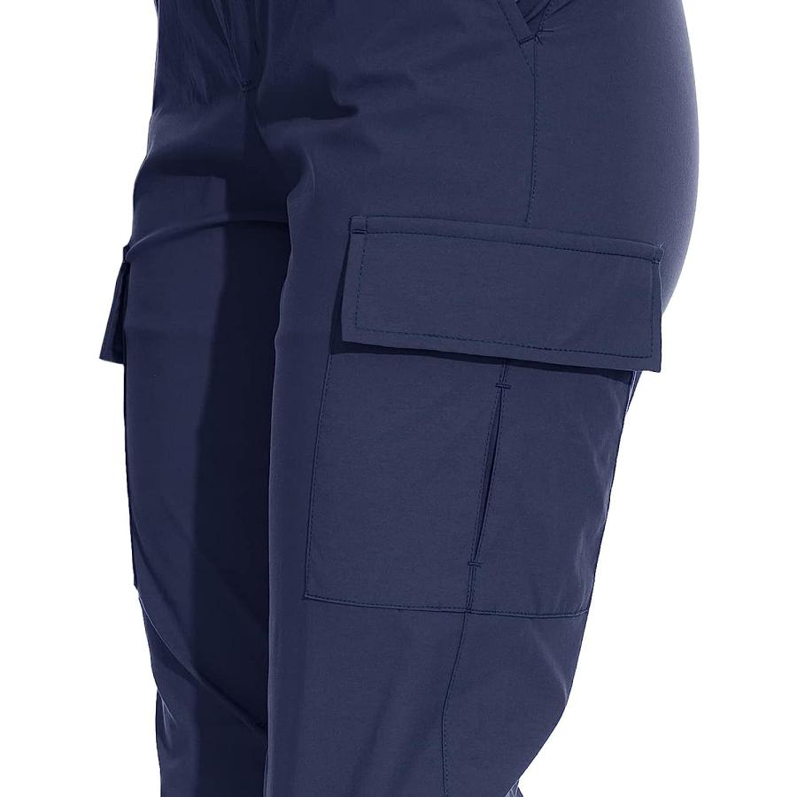 CRYSULLY Women Golf Pants Loose Fit Long Hiking Pants Trekking Fishing Pants with Pockets Navy Blue XL　並行輸入品｜dep-dreamfactory｜05