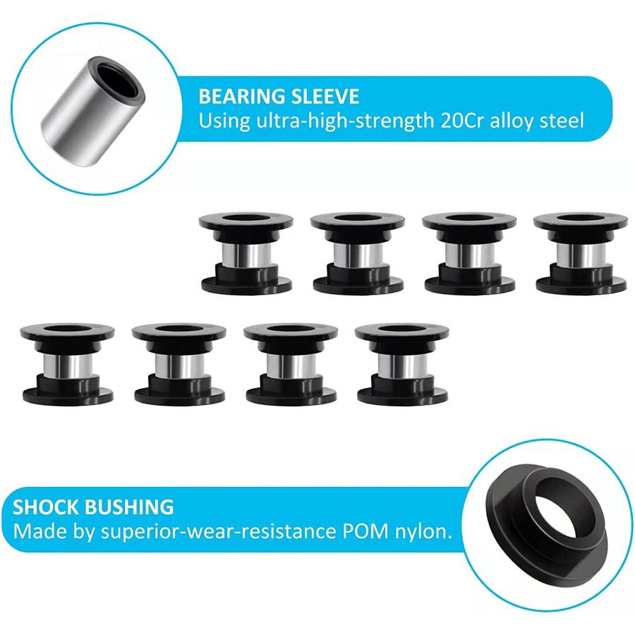 【並行輸入品】Bearing Sleeve and Shock Bushing Kits for All 4 Absorber 0604-310 0