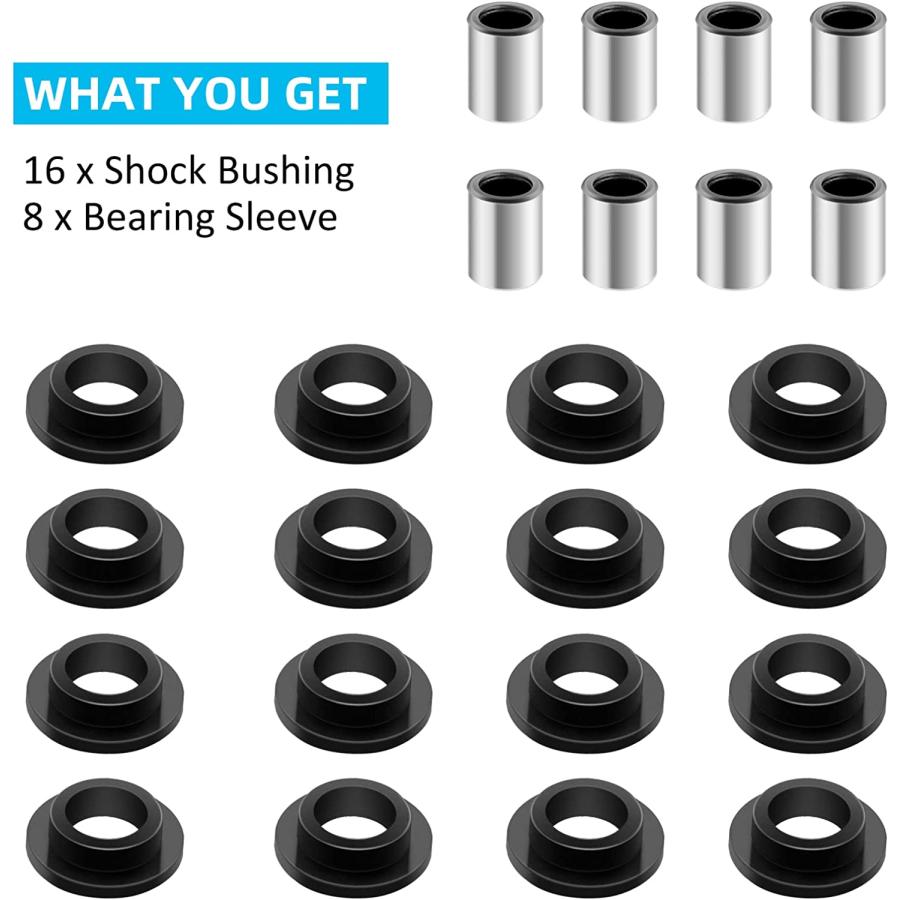 【並行輸入品】Bearing Sleeve and Shock Bushing Kits for All 4 Absorber 0604-310 0