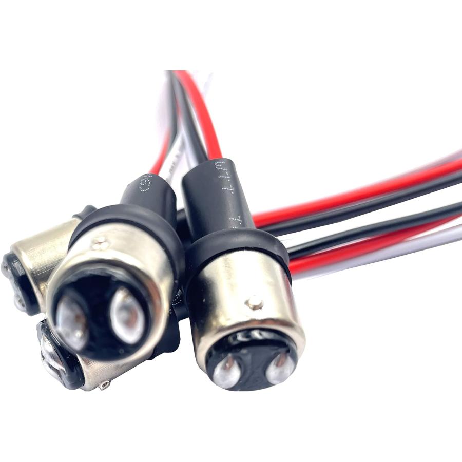 【並行輸入品】4個パック 1157 BAY15D LED電球 オスソケット 配線済みコネクタ 配線ハーネスアダプタープラグ 車のヘッドライトウィンカー