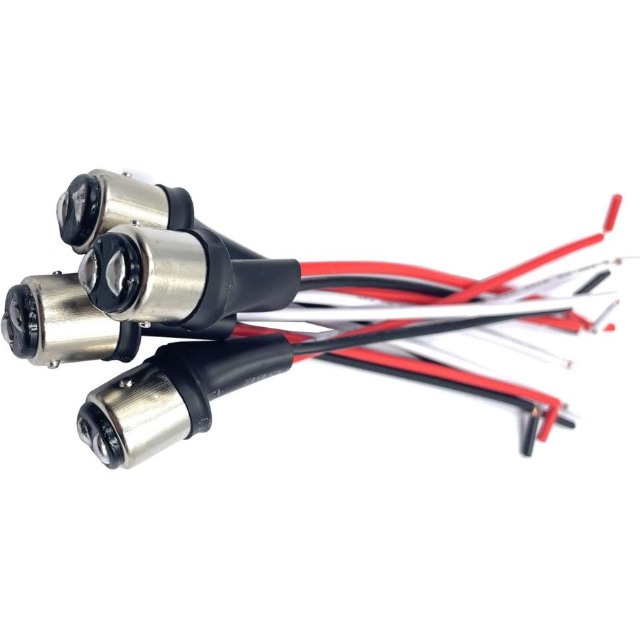 【並行輸入品】4個パック 1157 BAY15D LED電球 オスソケット 配線済みコネクタ 配線ハーネスアダプタープラグ 車のヘッドライトウィンカー
