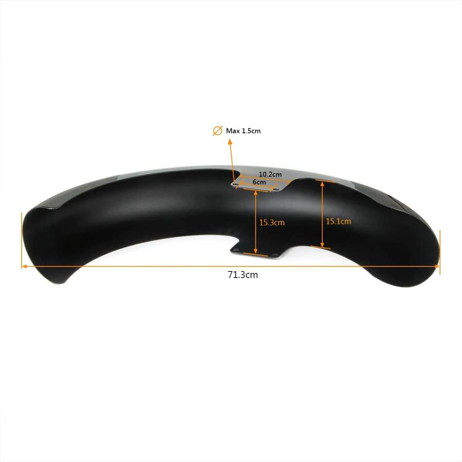 【並行輸入品】19 inches Upgraded version Mudguard Front Fender  Wheels Wrap Frontの画像