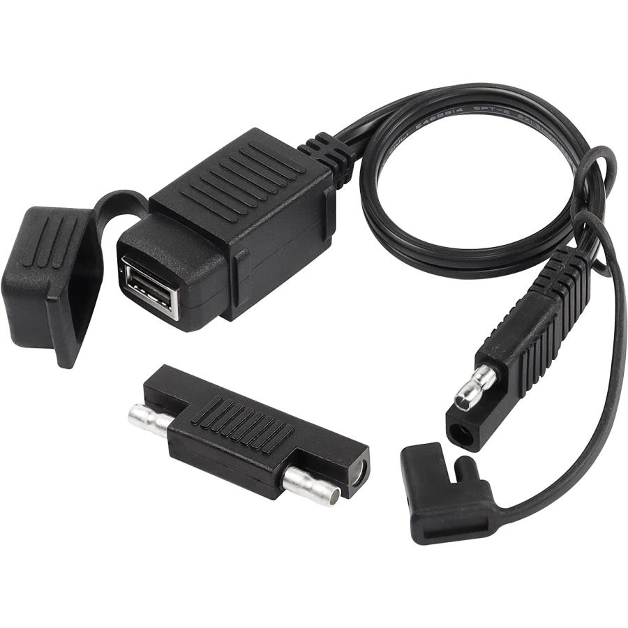 【並行輸入品】CERRXIAN 0.35m 16AWG SAE - USBメスジャック キャップケーブル付き : DreamFactory ...