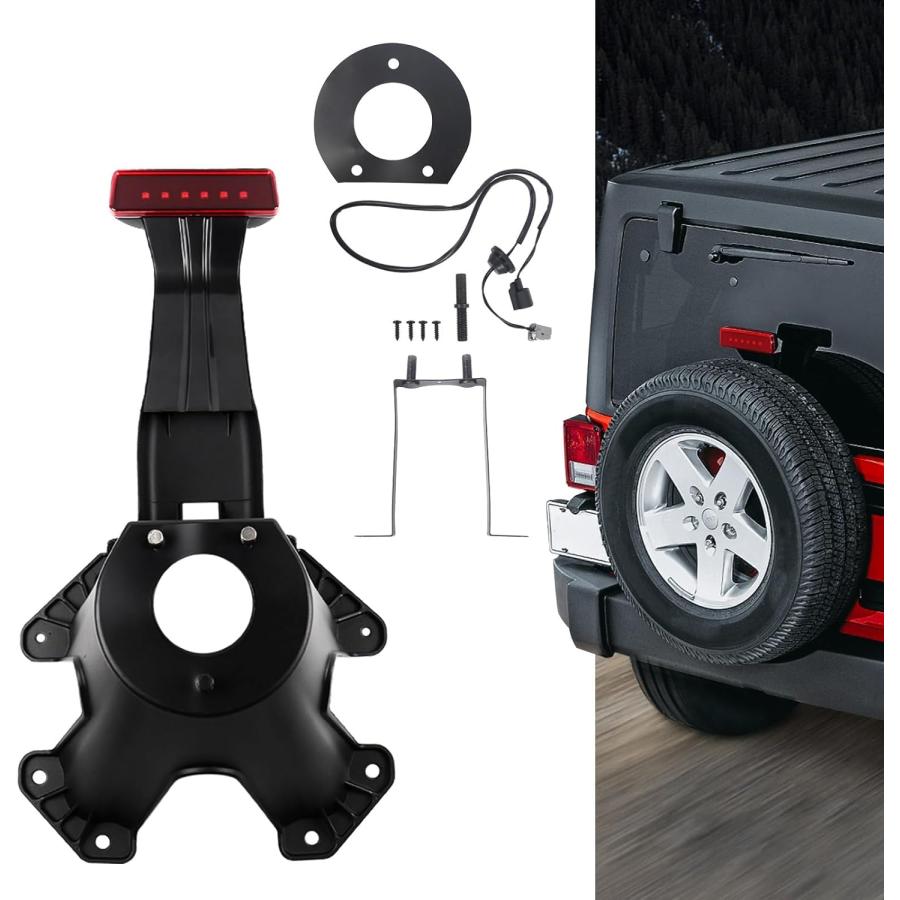 ジープラングラーJKスペアタイヤキャリアハイマウント スペアタイヤ