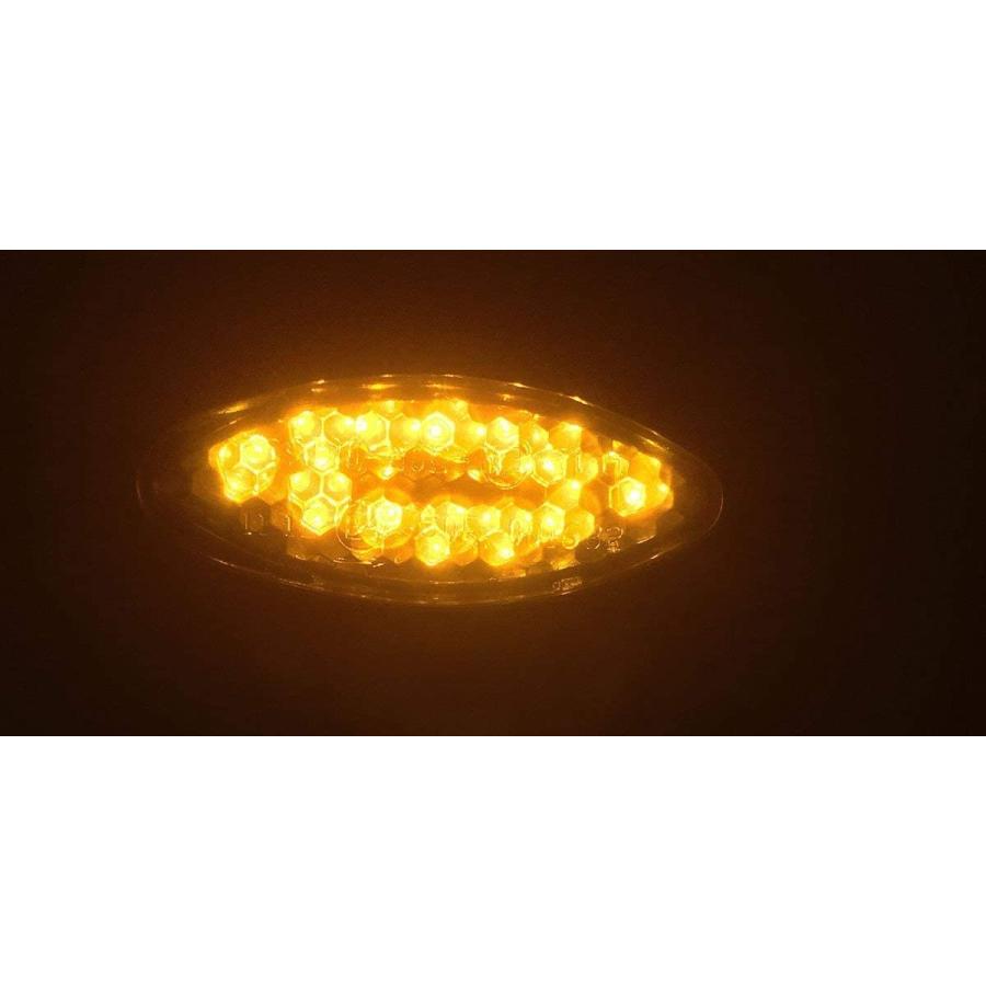 【並行輸入品】MotorToGo Black LED Motorcycle Turn Signal Blinks mini Torpedo Oval_3