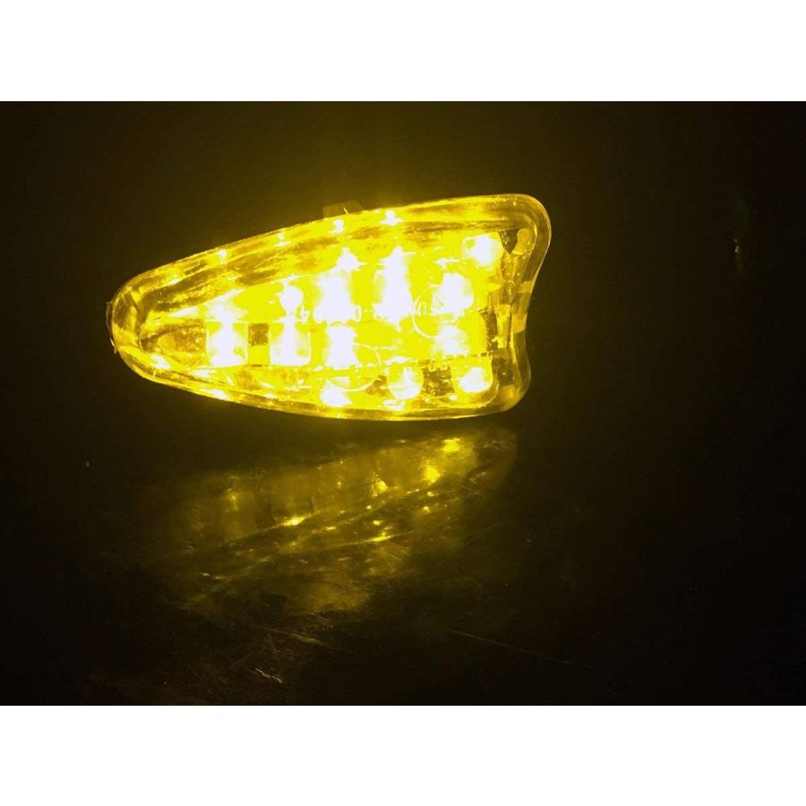 【並行輸入品】MotorToGo Black LED Motorcycle Turn Signal Blinkers Side Marker Indi_2