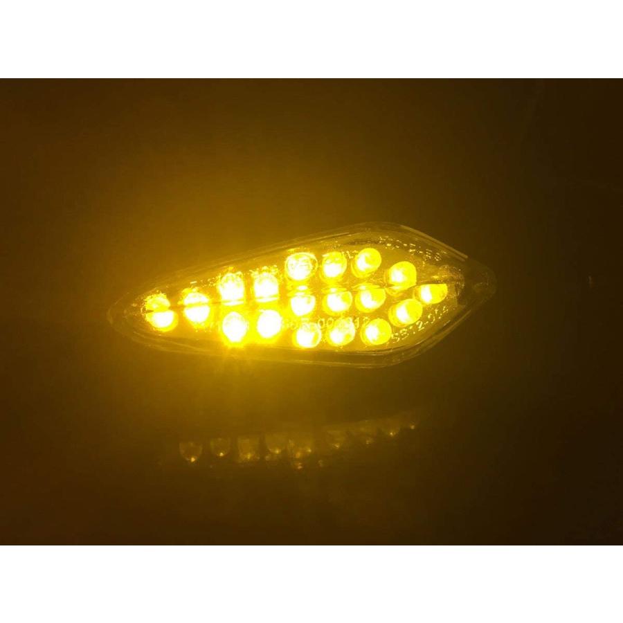 【並行輸入品】MotorToGo Black LED Motorcycle Turn Signal Blinkers Side Marker Indi_2