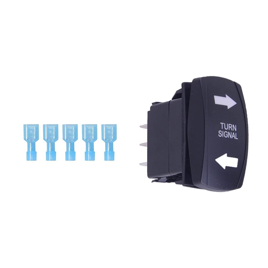 【並行輸入品】AQXMIOE Turn Signal Rocker Switch for ATV UTV RV Off-Road Pickup Tra_1