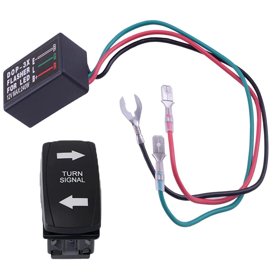 【並行輸入品】AQXMIOE Turn Signal Rocker Switch for ATV UTV RV Off-Road Pickup Tra_2