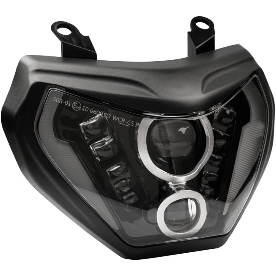 【並行輸入品】BYKIT LEDオートバイヘッドライトアセンブリ ヤマハ MT-07 2018 2019 MT-09 FZ-09 2014 2015の画像