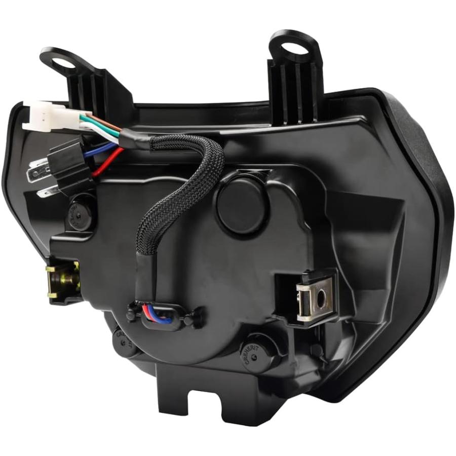 【並行輸入品】BYKIT LEDオートバイヘッドライトアセンブリ ヤマハ MT-07 2018 2019 MT-09 FZ-09 2014 2015の画像