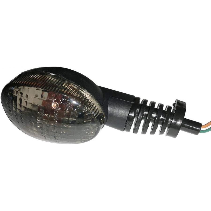 【並行輸入品】MotorToGo 1Pair Smoke Lens Motorcycle Turn Signals Assembly Compatibの画像
