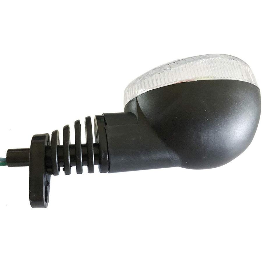 【並行輸入品】MotorToGo 1Pair Clear Lens Motorcycle Turn Signals Assembly Compatib_3
