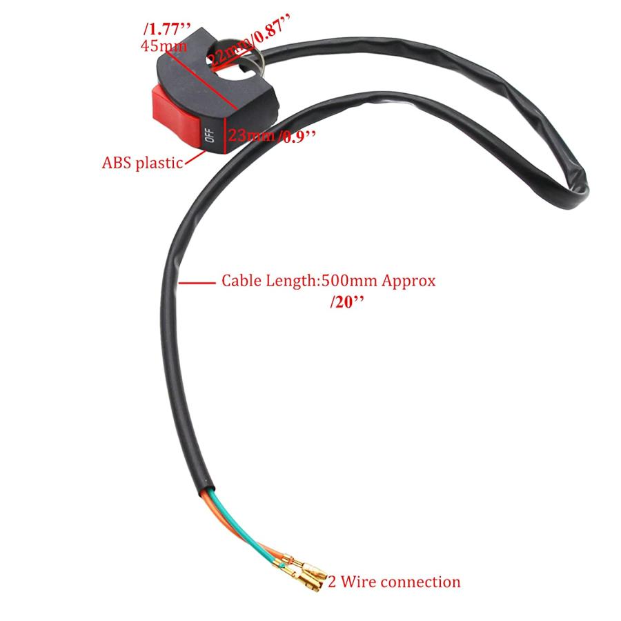【並行輸入品】PRO BAT Universal 7/8inch Light On Off Switch Button for 50cc 110cc_1