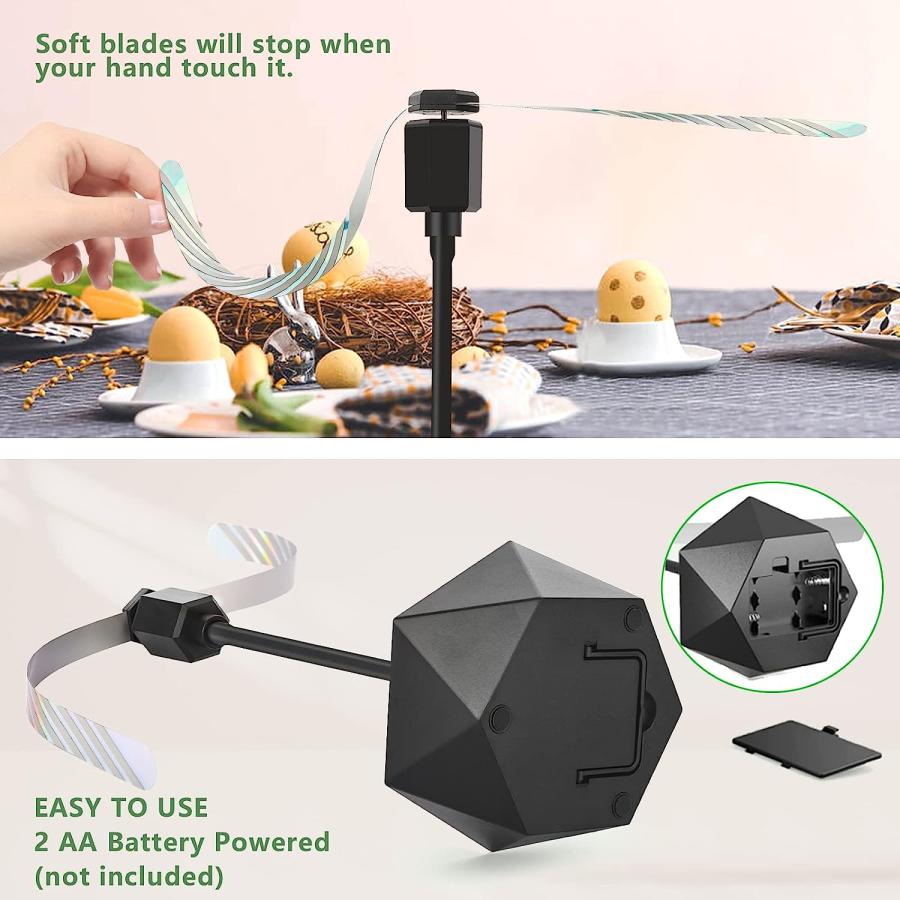 EverField Fly Fan  Fly Fans for Tables Fly Repellent Fan for Outdoor Tables Fly Food Fans Indoor Flexible Portable Fly Fans Spinner for Restaurant｜dep-dreamfactory｜04