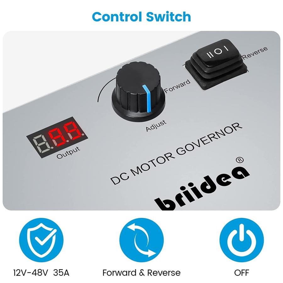 【並行輸入品】PWM Controller  Briidea DC 12-48V 35A Waterproof Motor Speed Controlの画像