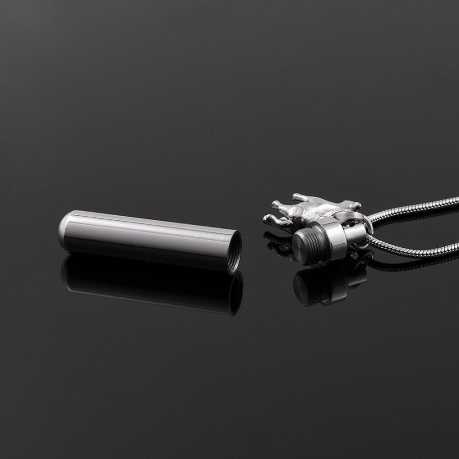 【並行輸入品】ZLXL730 Stainless Steel Polish Cylinder with Horse Accessories Crema_2