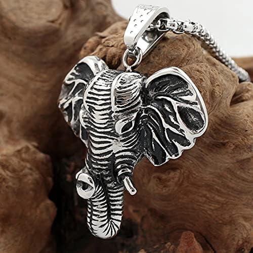 Fashion Necklace 316L StainlesBoutique Pure Hand-Made Simple and Fashionable Elephant Pendant Necklace Men and Women Jewelry Accessories Necklace N｜dep-dreamfactory｜02