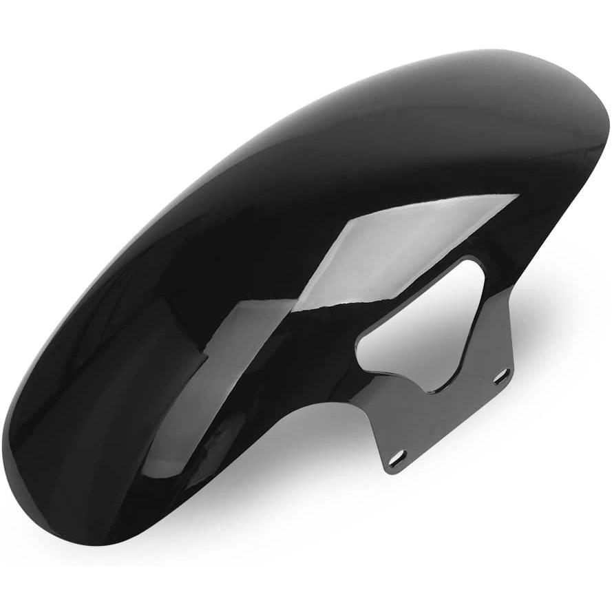 【並行輸入品】HIYOYO Vivid Black Motorcycle Short Front Fender Compatible with Har_2