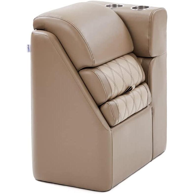 【並行輸入品】DeckMate Right Lean Back Luxury Pontoon Boat Seat - Tan and Beige R_2