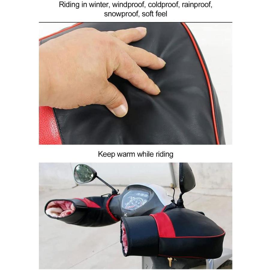 【並行輸入品】N/A Winter Motorcycle Handlebar Gloves Windproof Warm Motorbike Handの画像