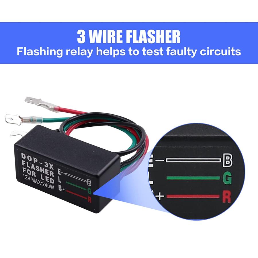 【並行輸入品】VOZINMOST 12V 4Pin Turn Signal Rocker Switch with Flasher Green LEDの画像