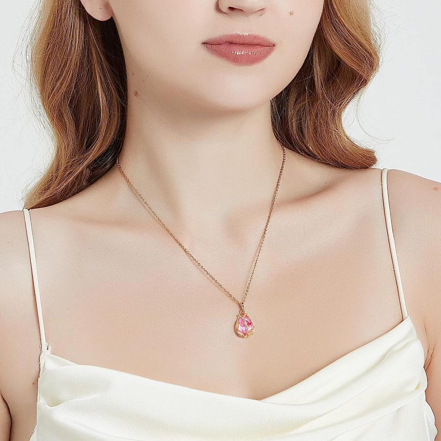 並行輸入品】TIMIYES 18K ゴールドメッキ チューリップ クリスタル 