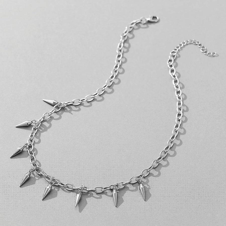 Avanlin Angel Heart Wing Choker Necklace Silver Rhinestone Necklaces  Diamond Jewelry Chain for Women Girls