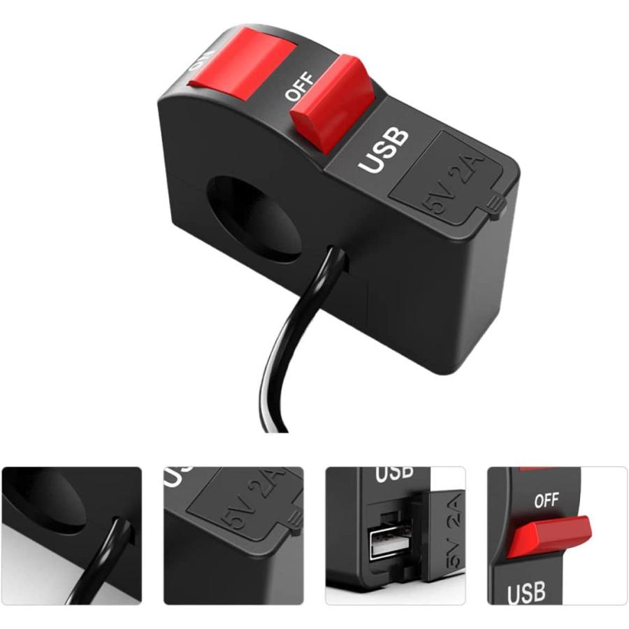 【並行輸入品】FAVOMOTO Phone Charger Car Switch Motorcycle Headlight Switch Motorcの画像