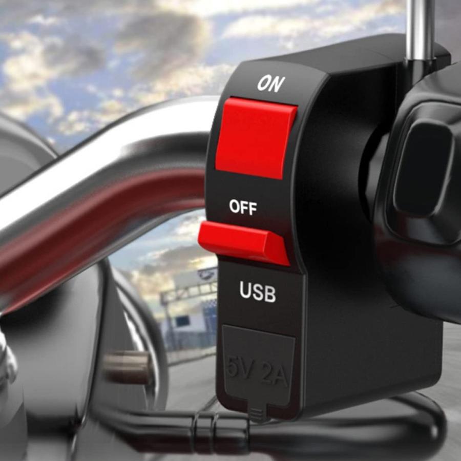 【並行輸入品】FAVOMOTO Phone Charger Car Switch Motorcycle Headlight Switch Motorcの画像
