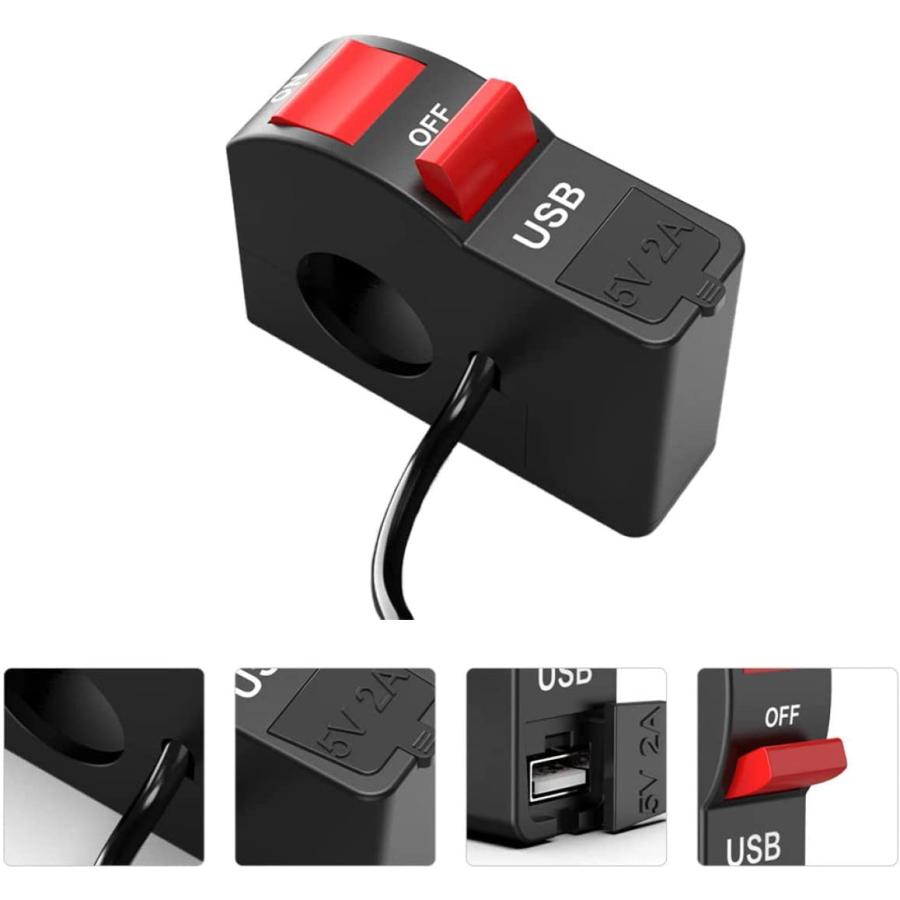 【並行輸入品】FAVOMOTO Phone Charger 3pcs Motorcycle Headlight Switch Motorcycle Hの画像