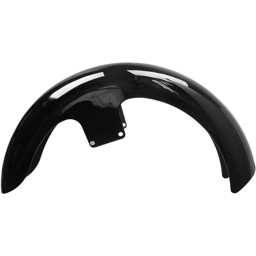 【並行輸入品】Motorcycle Vivid Black 19inch Wheel Wrap Front Fender Fit for Harleyの画像