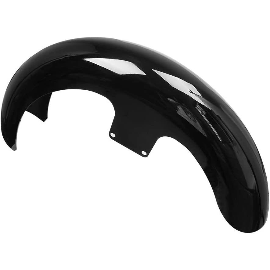 【並行輸入品】Motorcycle Vivid Black 19inch Wheel Wrap Front Fender Fit for Harleyの画像