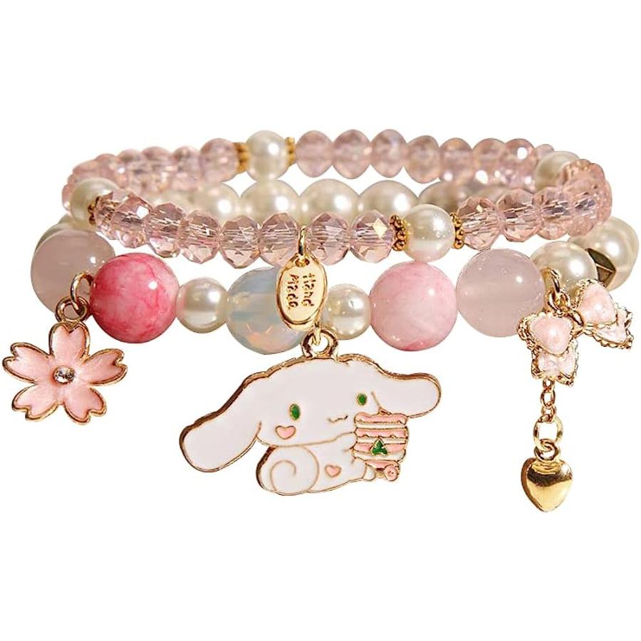 並行輸入品】Cinnamoroll クリスタルビーズブレスレット クロミとマイ