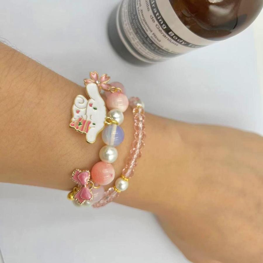 並行輸入品】Cinnamoroll クリスタルビーズブレスレット クロミとマイ 