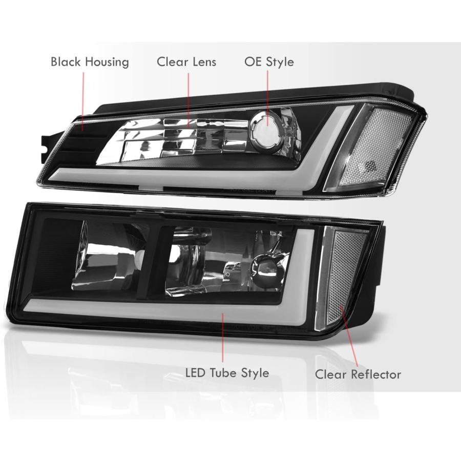 並行輸入品】AJP Distributors LED DRL Tube Bar Driving Headlights +