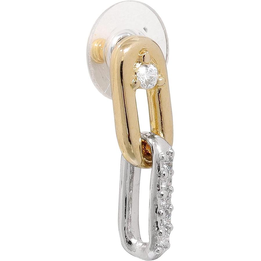 仕入れ John Medeiros Diamante Small Two Link Pave with Top CZ Earrings Link Chain Aesthetic Earrings For Women Made with Gold and Cubic Zirconia Chain E