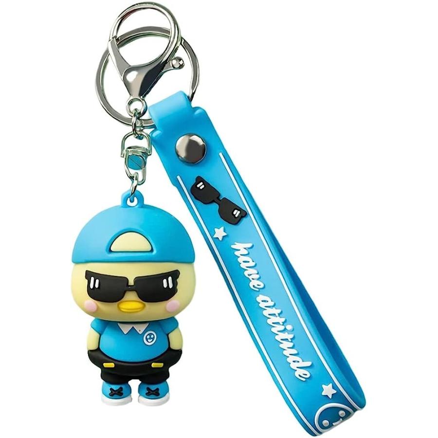 【並行輸入品】Xmingz 漫画 小さなひよこ キーホルダー 面白い農場の動物 鶏のペンダント キーリング ブルー Medium　 :  DreamFactory - 通販 - Yahoo!ショッピング