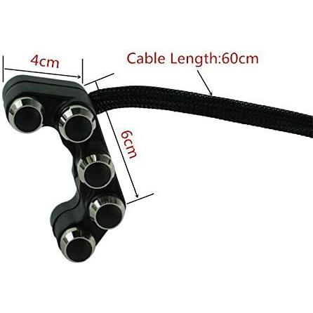【並行輸入品】EVRS LLC Universal Aluminum 5 Button 7/8inch 22mm Handlebar Motorcyc_2